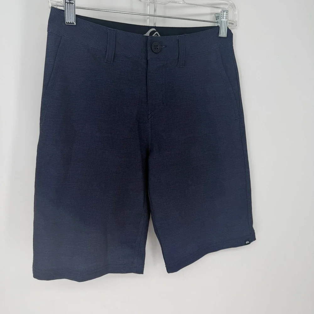 Quiksilver Amphibian Shorts Mens 25 Blue Hybrid Water Stretch Board Surf Utility